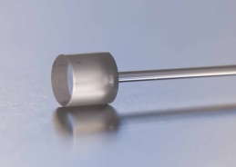 end cap on a photonic crystal fiber rod