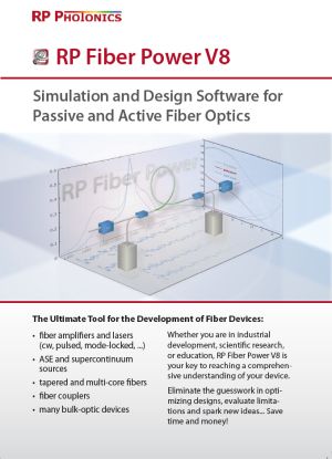 flyer for RP Fiber Power software