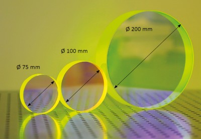 large diameter optics from UltraFast Innovations